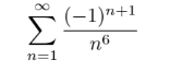 (-1)n+1
–1)"
n=1
