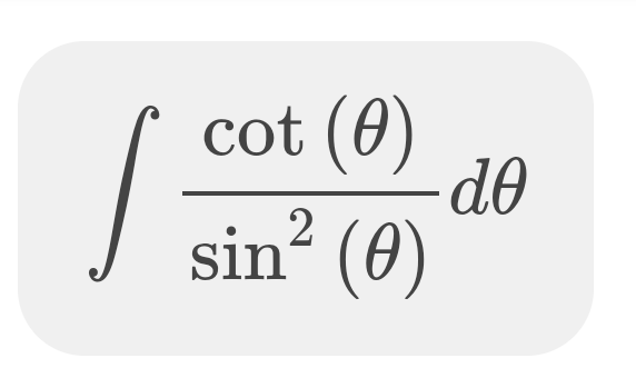 cot (0)
do
(0)
sin?
