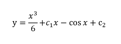 x3
y =
+C1х — cos х + с2
6.
