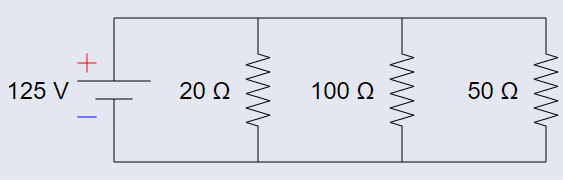 125 V
20 Q
100 Q
50 Q
