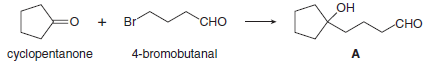 Он
Br*
Сно
Cно
cyclopentanone
4-bromobutanal
