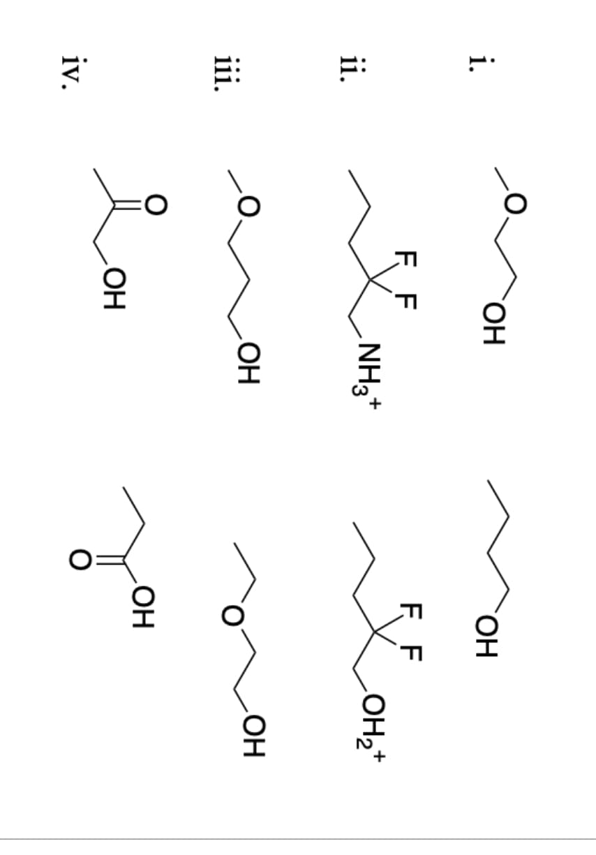 i.
ii.
iii.
iv.
ОН
FF
OH
NH3+
OH
ОН
F F
ОН
OH2+
ОН