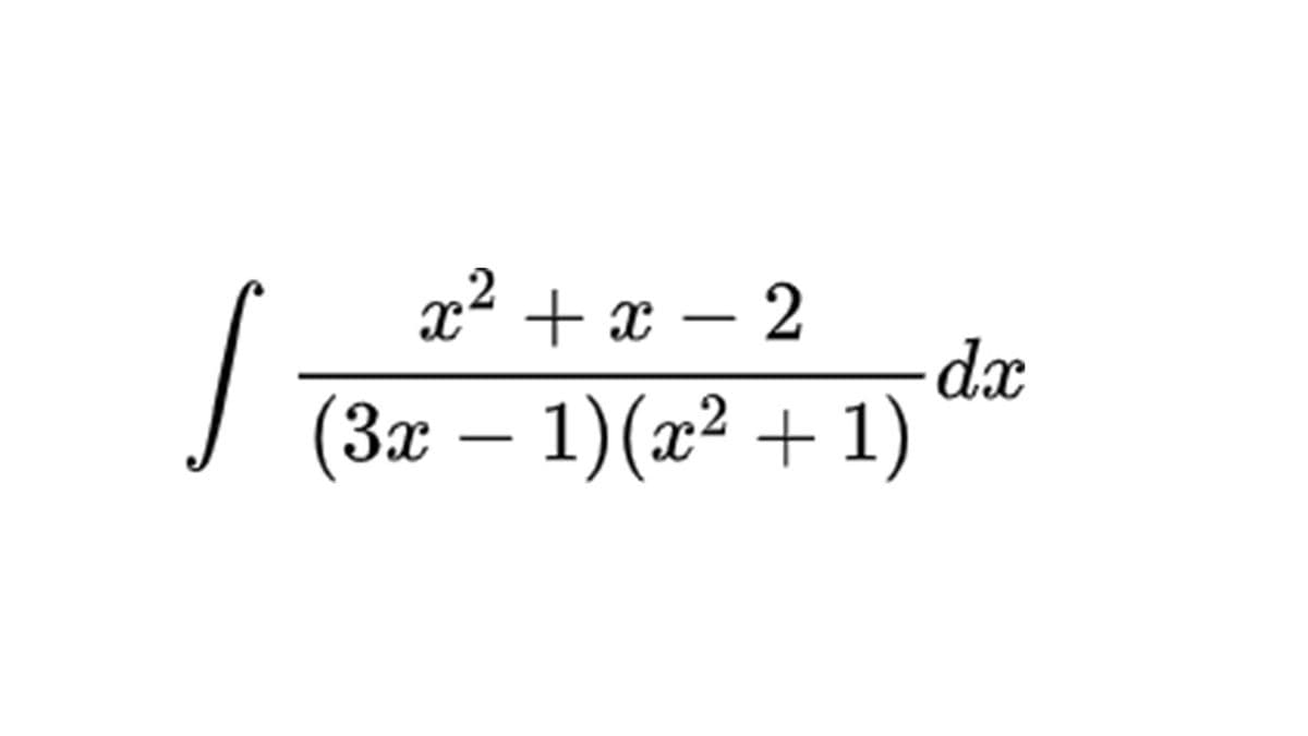 x² + x – 2
J (3x – 1)(x² + 1)
-
