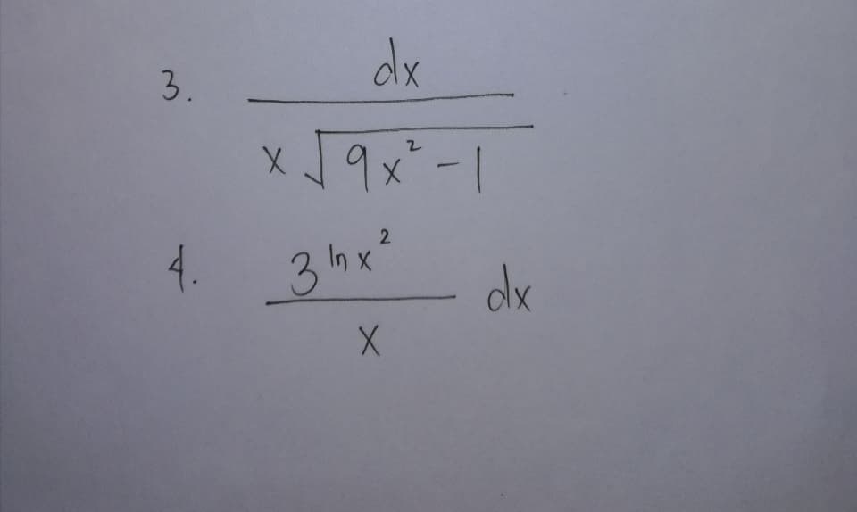 dx
3.
19x-
4. 3 Inx
3hx?
dx
