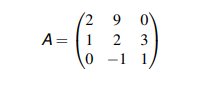 A= 1
2
3
-1
9.
