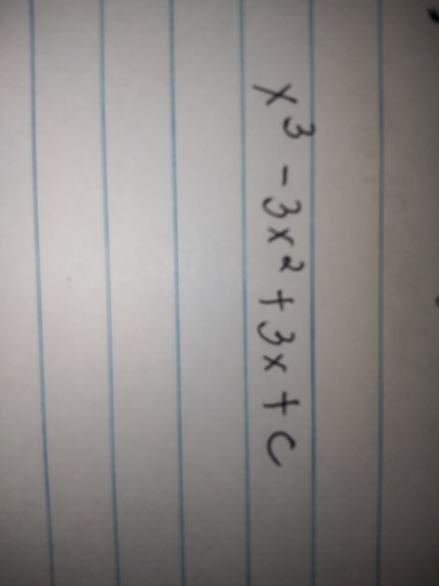 x3 -3x²+3x+c
