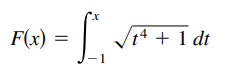 F(x) =
V14 + 1 dt
–1
