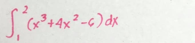 (x
+4x²-6) dx
