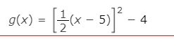 olx) = [}« - 5)]* -
g(x) =
%3D
– 4
