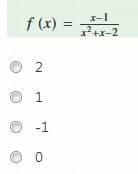 f (x) =
2+x-2
1
-1
