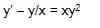 y - y/x = xy?
