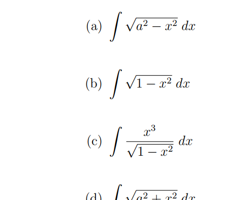 (a) / va -
Va? – a² dx
