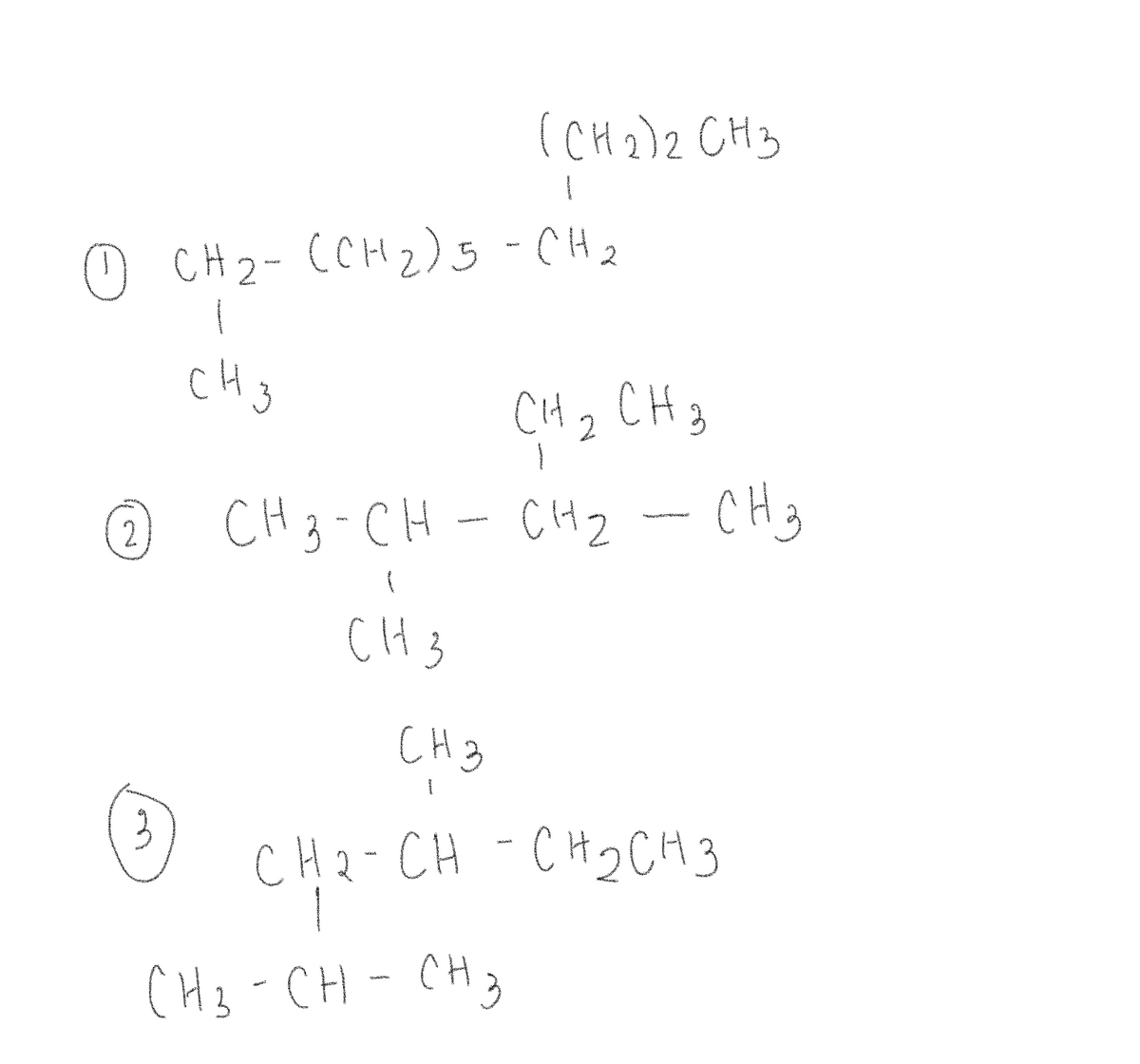 (CH2)2 CH3
O CH 2- CCH 2)s-CH2
CH3
CH2 CH 3
(2)
CH 3-CH
H - CH2- CH3
.
CH 3
CH3
CH2-CH -CH2 CH3
CH3-CH - CH3
