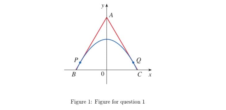 yA
Р
B
С х
Figure 1: Figure for question 1
