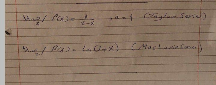 sa=4(ZayLor Serie)
Ln+x)
(MacLurinSeres
