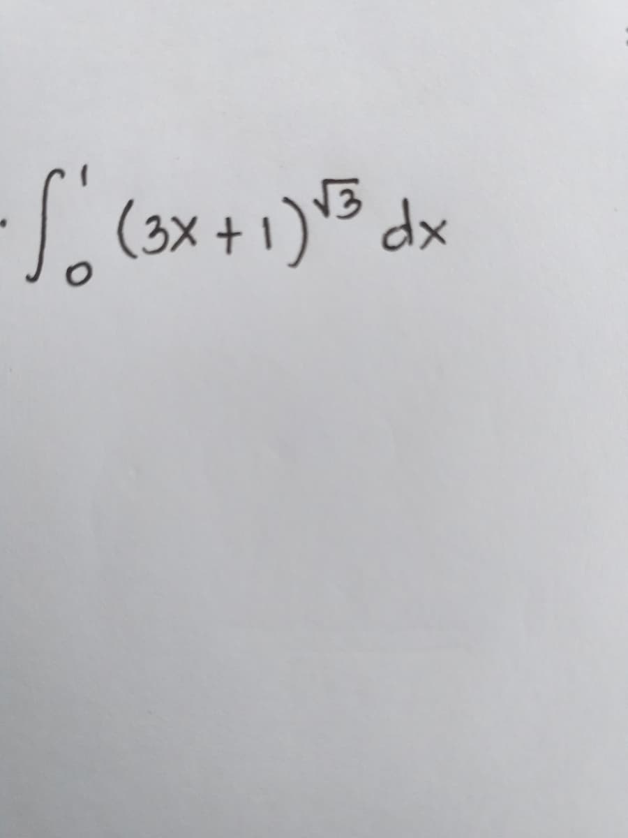 (3x + 1)'3 dx

