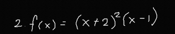 2. f(x) = (x+2)²³ (x-1)