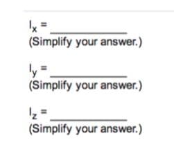 x =
(Simplify your answer.)
ly =
(Simplify your answer.)
(Simplify your answer.)
