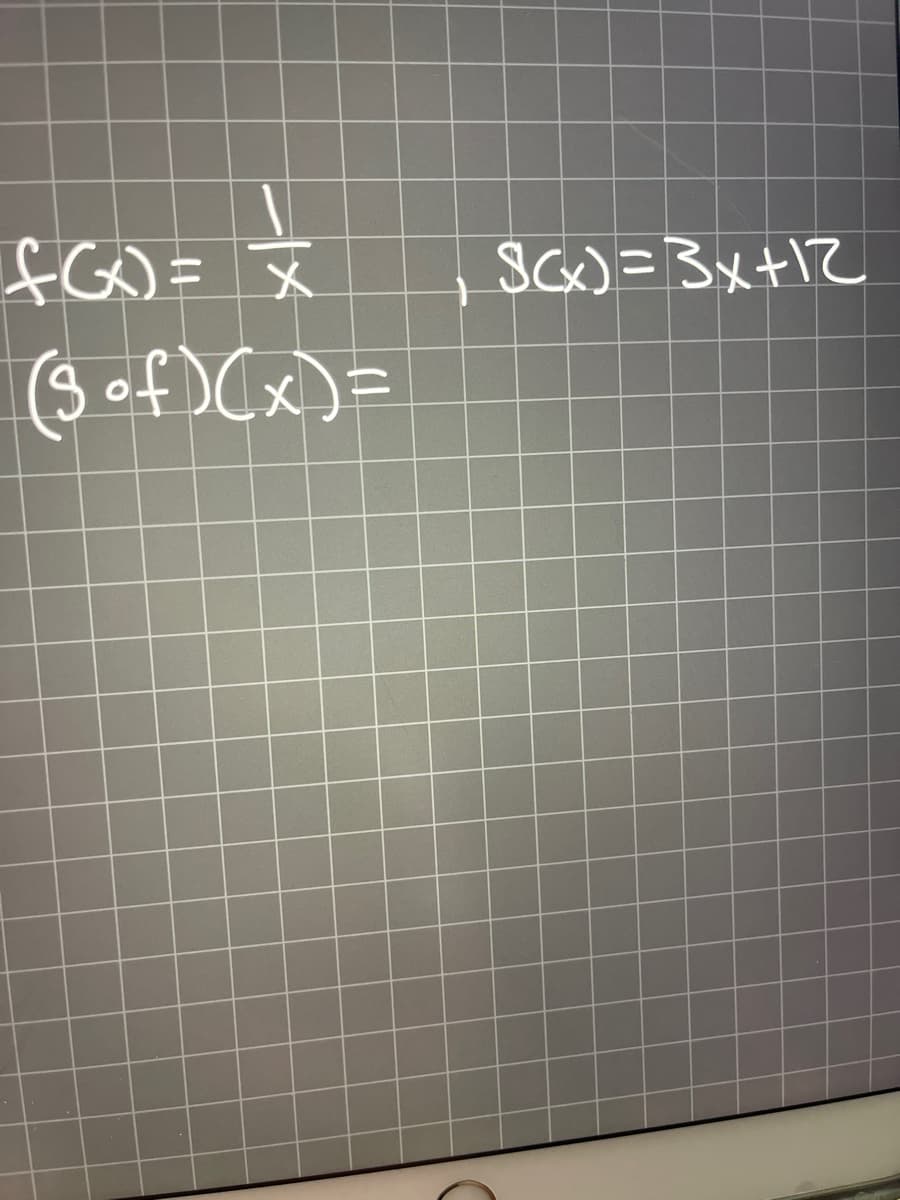ACOE 文
($of)Cx)=
fG)= X
ScC)=3x+12
