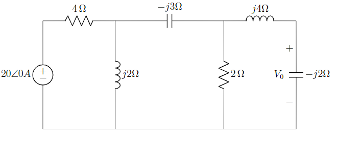 2020 Α
+
Μ
4Ω
j2n
-j3n
Μ
2Ω
j4Ω
+
Vo ==j2Ω