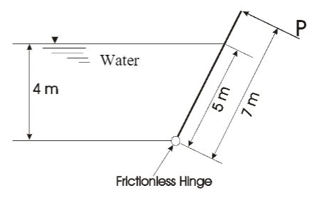 Water
|4 m
Frictionless Hinge
