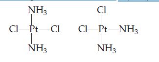 NH3
CI
Cl-Pt-CI
Cl-Pt-NH3
NH3
NH3
