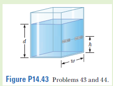 d
h
Figure P14.43 Problems 43 and 44.
