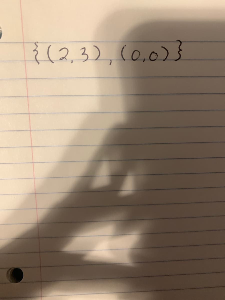 {(2,3), (0,0)}
