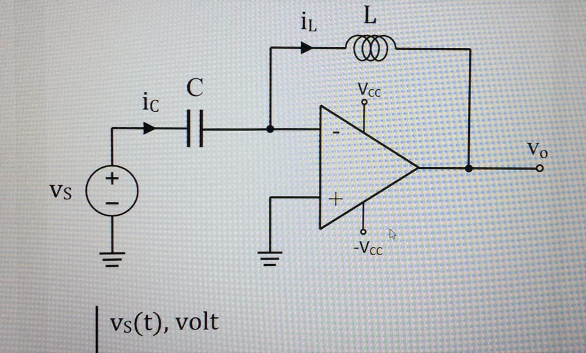 İL
L
C
ic
Vc
Vo
Vs
-Vcc
Vs(t), volt
