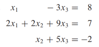 X1
- 3x3:
3x3 =
8
2x1 + 2x2 + 9хз —
7
X2 + 5хз — —2
