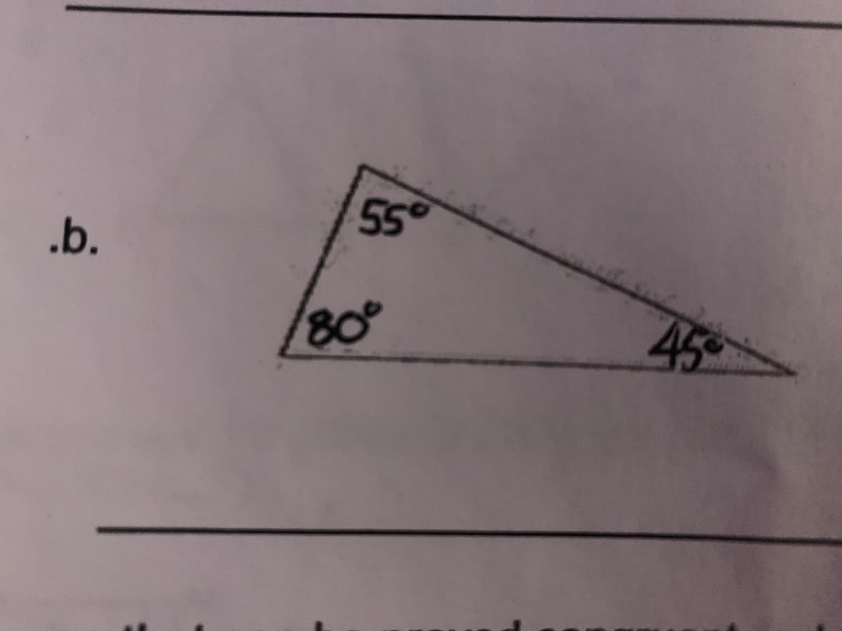 55
.b.
80°
45
