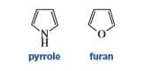 pyrrole
furan
