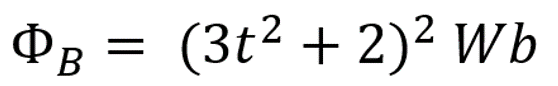 Ф
(3t² + 2)² Wb
B.
