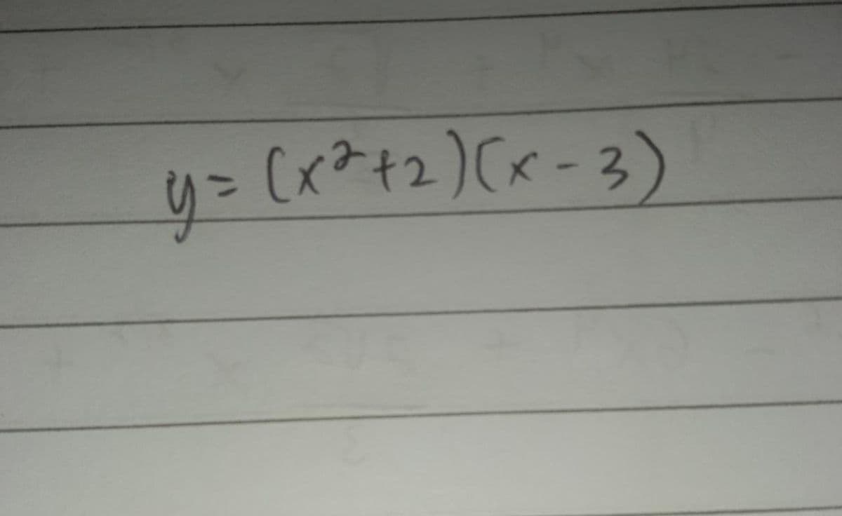 y = (x²+₂)(x-3)