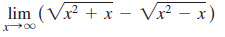lim (Vx + x – V – x)
