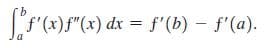 "(x)F"(x) dx = f'(b) – f'(a).
