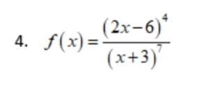 S (x) = (2x-6)*
(x+3)'
4. f(x)=
