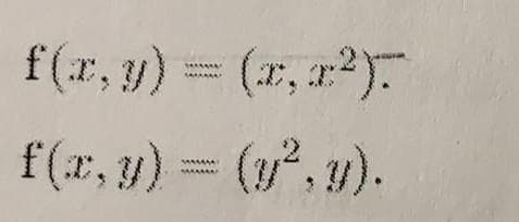 f(r, y) = (, a2).
f(x, 1) = (y, 1).
