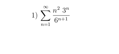 n2 3"
1) E
6n+1
n=1
