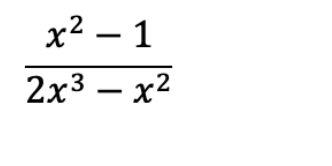 x² – 1
2x3 — х2
