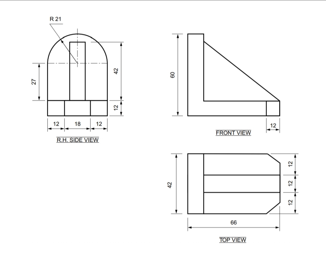 R 21
27
12
18
12
12
FRONT VIEW
R.H. SIDE VIEW
66
TOP VIEW
42
42
09
