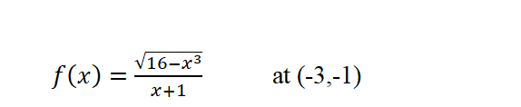 V16-х3
f (x) =
at (-3,-1)
х+1
