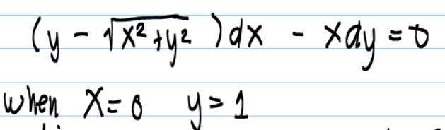 )dx
(y-
when X=0 y> 1
X2.
xay =D
