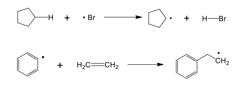 • Br
Н— Br
CH2
+
H2C=CH2
+
+
