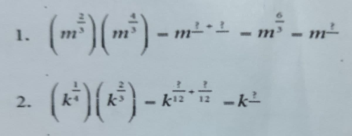 1.
2.
(m³) (m²³) - m² - ²
m²-1 _ m³ _m²
(**) (x³) - *#*#
-k²-²