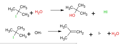 CH3
CH3
H3C~
HI
CH, + H20
CH3
но
H3C
CH3
to
H3C.
+ OH-
`CH3™
=CH2
+ - +H20
H3C
