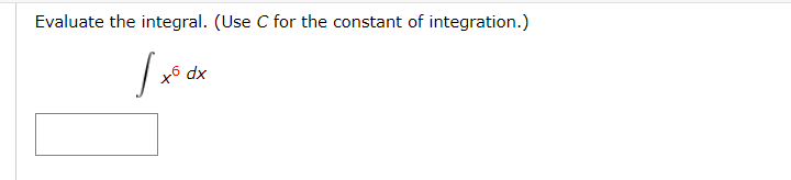 Evaluate the integral. (Use C for the constant of integration.)
xổ dx
