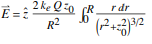 E =:2ke
£50/R
R²
'
r dr
(1²+=2)³/2