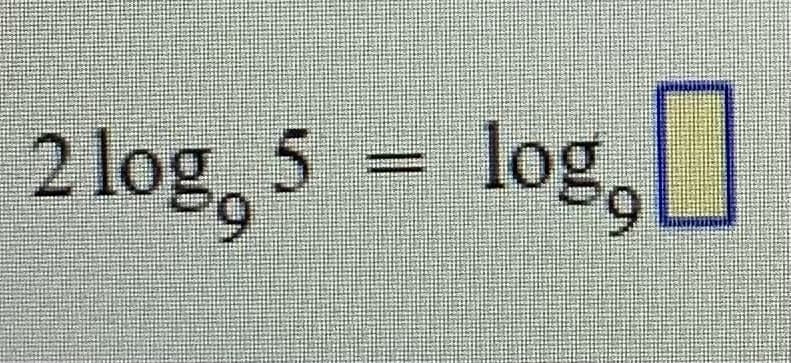 2 log, 5 = log,
