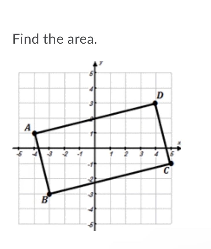 Find the area.
A
C
B
